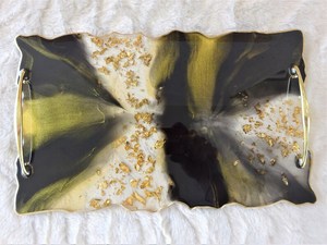 Epoxy Resin <b>tray</b> - Handmade / <b>Trinket</b> <b>Tray</b> / Serving <b>Tray</b> / Home Deco / Gift Idea - Product Image 6