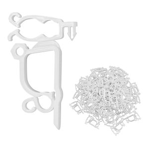 Confezione da 200 Clip Impermeabili per Luci Natalizie, Ganci per Illuminazione Esterna per Tegole e Grondaie, Decorazioni C3 C4 - Product Image 1