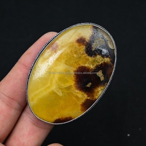 Anillo de piedras preciosas septarianas de Plata de Ley 925 hecho a mano rodio y plateado para aniversario anillo de regalo de mamá - Product Image 3