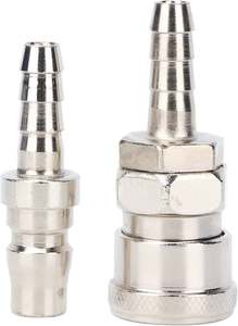 Raccords de tuyauterie à connexion rapide femelle en laiton nickelé AOL08.6810, compatibles avec la moulage par injection - Product Image 3