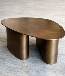Aluminum Metal Handmade Living Room Furniture Centerpiece Coffee Side <b>Table</b> Original Contemporary <b>Gold</b> Metal Low <b>Table</b> Unique Pc - Product Image 4