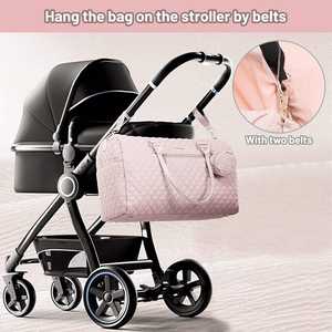 Bolsa de Pañales Multifuncional, Mochila para Mamá, Gran Capacidad, Impermeable, de Poliéster, Bolsa Organizadora para Bebé, para Viajes - Product Image 4