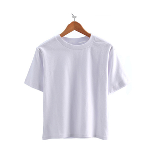 T-shirt unisexe respirant à col rond 100 % coton coupe ample, personnalisable, faible MOQ, nouvelle collection 2026, tendance actuelle en gros - Product Image 5