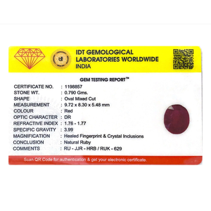 Natural Oval Cut Ruby Spinel Loose Gemstone 3.95 Carat for Fine Jewelry - Product Image 4