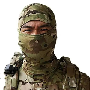 Balaclava camouflage universelle, taille unique, respirante, imperméable, masque facial d'extérieur, adulte unisexe, 100% polyester - Product Image 2