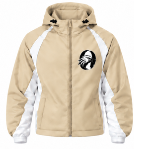 Conjunto Deportivo Personalizado con Capucha Blanca, Chaqueta con Cierre Completo, Pantalones de Pierna Recta, Ropa Deportiva de Entrenamiento, Uniforme de Dos Piezas - Product Image 3