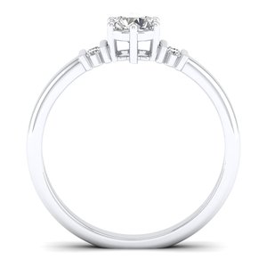 Anillos de Moissanita REYES de Plata de Ley 925 con Certificado GRA para Mujer, Oro Blanco Original de 14K y 18K, Joyería de Regalo de Aniversario - Product Image 4