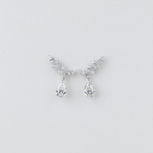 Pendientes de Aro de Oro Blanco de 14K con Diamantes Cultivados en Laboratorio, Color F, Corte Redondo, Engaste de Media Bisel, Elegantes y Minimalistas, Joyería Fina - Product Image 1