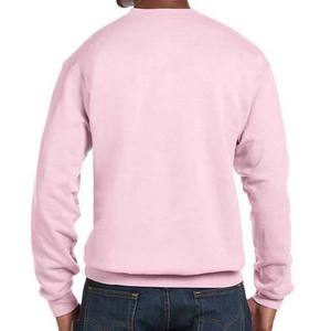 เสื้อสเวตเชิ้ตแขนยาวคอกลมสีเขียวอมเทาสำหรับผู้ชาย ผ้าฟลีซเรียบ  รับทำโลโก้ตามสั่ง  OEM ODM ขายส่งเสื้อผ้า - Product Image 4