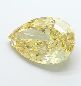 Diamante Cultivado en Laboratorio con Certificación IGI, Corte Pera de 15.07 CT, Color Amarillo Intenso Fantasía, Claridad VS2, CVD 617425830, Joyería ROYAL GEMS - Product Image 3