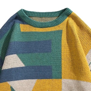 Pull en molleton 100 % nylon/acrylique de qualité supérieure, col rond, manches longues, tricoté, écologique, coupe-vent, respirant, pour homme - Product Image 3