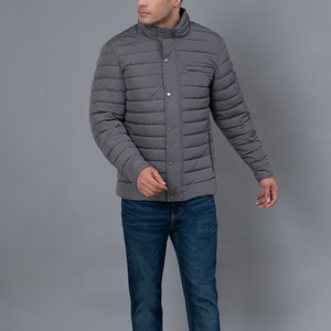 Veste matelassée classique pour homme, pour un usage quotidien, veste matelassée à col haut pour homme avec design coupe-vent - Product Image 4