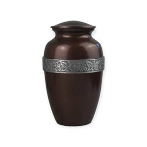 Blue <b>Stone</b> Texture Cremation Urn with Silver Lid for Classic Adult <b>Memorial</b> Ashes Storage - Product Image 6