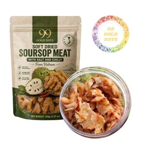 Snack épicé tendre très tendance, fabriqué à partir de fruit de corossol du Vietnam, vente en gros au meilleur prix, Graviola séchée tendre avec piment salé - Product Image 6