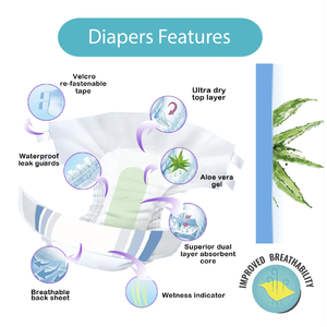 Absorba Nateen Super ClothAir (Couches pour adultes - 10 pièces par paquet) Taille moyenne - Product Image 2