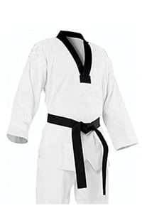 Uniforme de Taekwondo Écologique Dobok, Tenue d'Arts Martiaux en Coton Respirant, Légère et Confortable pour l'Entraînement - Product Image 2