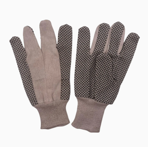 Hot DOT Canvas Cotton PVC Anti-Slip Latex-Free Knitwrist Polka Dot Palm Safety Protection Industrial Multi-Purpose Heavy Duty - Product Image 6