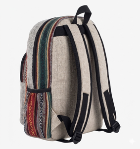 Handmade Himalayan <b>Hemp</b> <b>Backpack</b> Danfe Design Lightweight Eco-Friendly College Gift OEM Bulk - Product Image 2