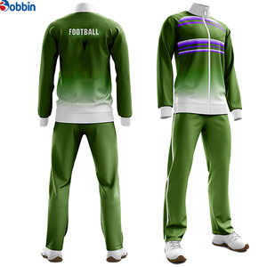 Conjunto Deportivo Personalizado para Hombre, Chaqueta y Pantalones con Cierre Completo, Degradado Azul y Amarillo, Secado Rápido, Impresión por Sublimación - Product Image 2
