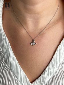 IGI/GIA Certified Diamond Swan <b>Pendant</b> in <b>Solid</b> <b>Gold</b>/Platinum – Custom Fine Jewelry for Retailers - Product Image 3