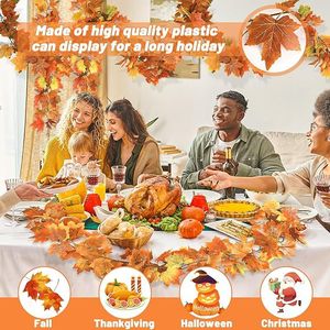 Confezione da 2 ghirlande autunnali per decorazioni interne, decorazioni per feste del Ringraziamento, decorazioni per la casa, decorazioni autunnali per uso interno - Product Image 2