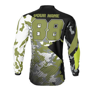 Jersey de Motocross de Secado Rápido, 100% Poliéster, Manga Larga, Sublimado, Ropa para Motociclismo y Automovilismo - Product Image 3