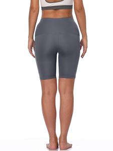 Shorts de sport taille haute sur mesure de qualité supérieure pour femmes, en tissu Spandex respirant à mémoire de forme, écologique et à séchage rapide, conçus pour - Product Image 3