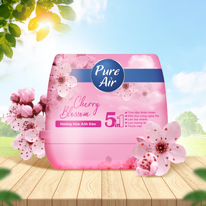 Gel désodorisant personnalisé OEM/ODM Pure Air - Fleur de cerisier 180g, durée de conservation de 24 mois, écologique - Product Image 1