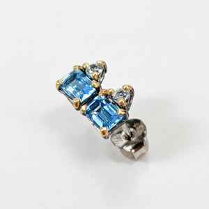 Pendientes de Plata de Ley con Topacio Azul para Mujer - Diseño Clásico, Sin Níquel, Sin Plomo, Regalo para Bodas y Aniversarios - Product Image 2