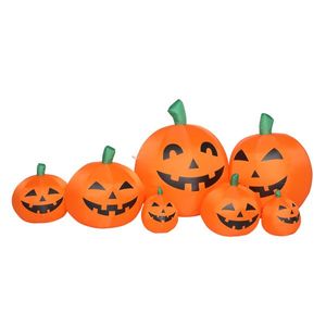 Set di 7 Luci LED a Stringa con Zucca Gonfiabile, Decorazioni Premium per Halloween da Esterno e Giardino - Product Image 2