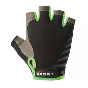 Low MOQ Quick Dry Breathable Half Finger Polyester Lace-<b>Up</b> Closure Outdoor Weightlifting Gloves for Bodybuilding Gym Use - Product Image 2