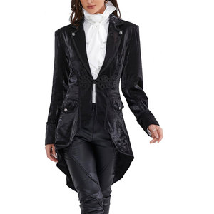 Veste de costume gothique à revers pour femme, style victorien, veste de queue-de-pie, tenue steampunk, manteau de pirate médiéval 2026 - Product Image 5