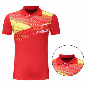 Ensemble de vêtements de sport écologiques à col rabattu, manches courtes, pour le tennis, respirant, 2 pièces, ensemble de shorts d'équipe, unisexe - Product Image 5