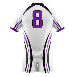 Impression par sublimation complète, uniformes de rugby personnalisés, maillot et short de rugby pour hommes, séchage rapide - Product Image 2