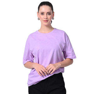 Camiseta de Mujer Ajustada de Algodón Suave, Personalizada para un Estilo Casual y Cómodo, Camisetas para Mujer con Servicios OEM - Product Image 1