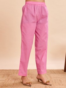 Nuevo Salwar Kameez de Algodón Chanderi Rosa Caramelo 2026, Conjunto de 3 Piezas con Estampado Floral, Ropa Étnica India de Lujo, Estilo Bollywood - Product Image 6