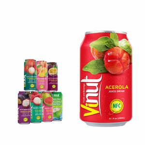 Jus d'acérola VINUT 330ml Boisson rafraîchissante sans sucre Vietnam Prix d'usine Marque privée Option d'échantillon gratuit - Product Image 1