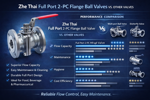 Vannes à bille manuelles à bride de 3/4'' en acier inoxydable SS316, fabriquées à Taïwan, température de service -20°C~200°C - Product Image 3