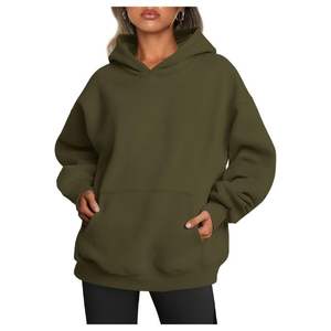 Sudadera con Capucha de Invierno/Otoño para Mujer, Sudadera de Poliéster, OEM ODM, Logotipo Personalizado, Insignia, Sudadera Informal para Gimnasio, Ropa de Calle, Moda Casual - Product Image 4