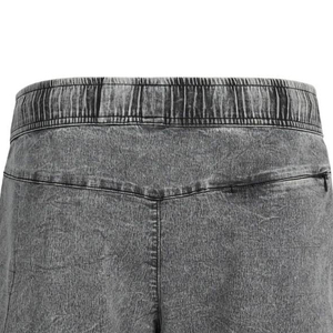 Pantalones Cortos Ligeros de Fábrica Estilo Streetwear con Efecto Desgastado por el Sol, Dobladillo Ram, Felpa Francesa, Desgastados, Holgados, Lavado Ácido para Hombre - Product Image 5