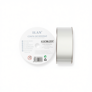 Nastro regalo Ilan 4,0 cm x 25Y bianco per confezionare regali - Product Image 2