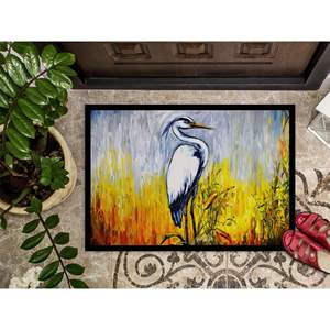 New Cattin Around Heron Doormat Non-Slip Washable Low Pile 18H X 27W Indoor and <b>Outdoor</b> Entryway Rug Front Door <b>Mat</b> - Product Image 3