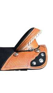 Nueva Silla de Montar para Caballo sin Arzón de Cuero Premium Marrón |   Diseño Innovador para Mayor Comodidad |   Productos para Carreras de Caballos de la India - Product Image 3