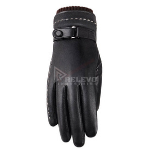 Gants en cuir pour hommes, style mode, professionnels, en peau de mouton véritable, doux et confortables, pour motards, vente en gros - Product Image 5