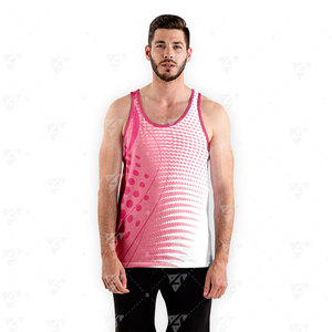 Men's Casual Sports <b>Workout</b> <b>Tank</b> <b>Top</b> O-Neck Knitted Quick Dry Breathable 100% Polyester Lightweight Summer Gym Fitness Seamless - Product Image 3