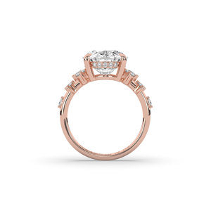 Bague en diamant de laboratoire ovale de 4 carats certifiée IGI, en argent sterling 925, style unique pour femme, légère, taille brillant, luxe - Product Image 5