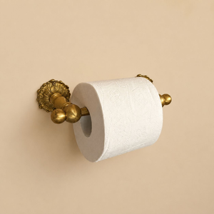 Portarrollos de Papel Higiénico de Latón Vintage para Montar en la Pared, Soporte Decorativo de Lujo para Rollo de Papel Higiénico, Accesorio de Baño - Product Image 1