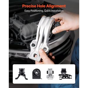 Kit de remplacement de supports moteur et transmission pour Ford Escape 2.5L L4 (2009-2012), lot de 4, compatible avec l'original # - Product Image 6