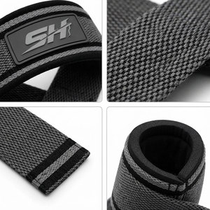 Correas de levantamiento de pesas ajustables con logotipo personalizado, más vendidas, para hombres y mujeres, servicio OEM, precio al por mayor, correa de culturismo - Product Image 4