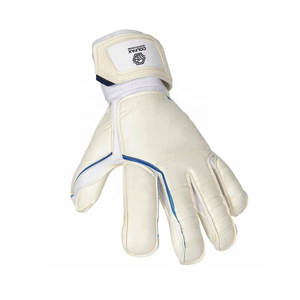 Guantes de Portero de Fútbol de Cuero de Alta Calidad al por Mayor, para Uso en Exteriores, con Dedos Completos y Correa de Muñeca Ajustable, Nueva Llegada en Venta - Product Image 3